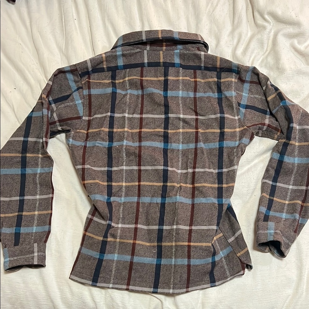 Pendleton Brown And Blue Utility Jacket With Plai… - image 2